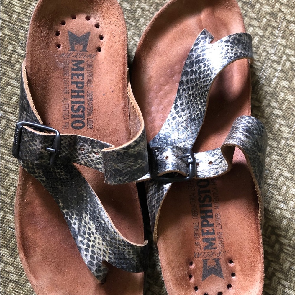 Snakeskin sandals